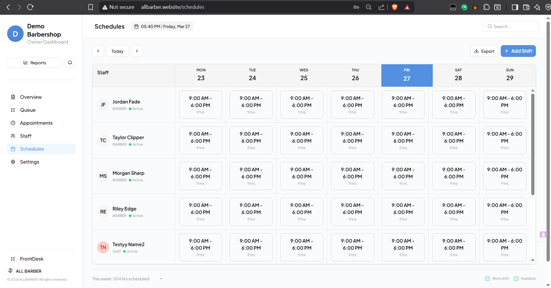 AllBarber screenshot 4